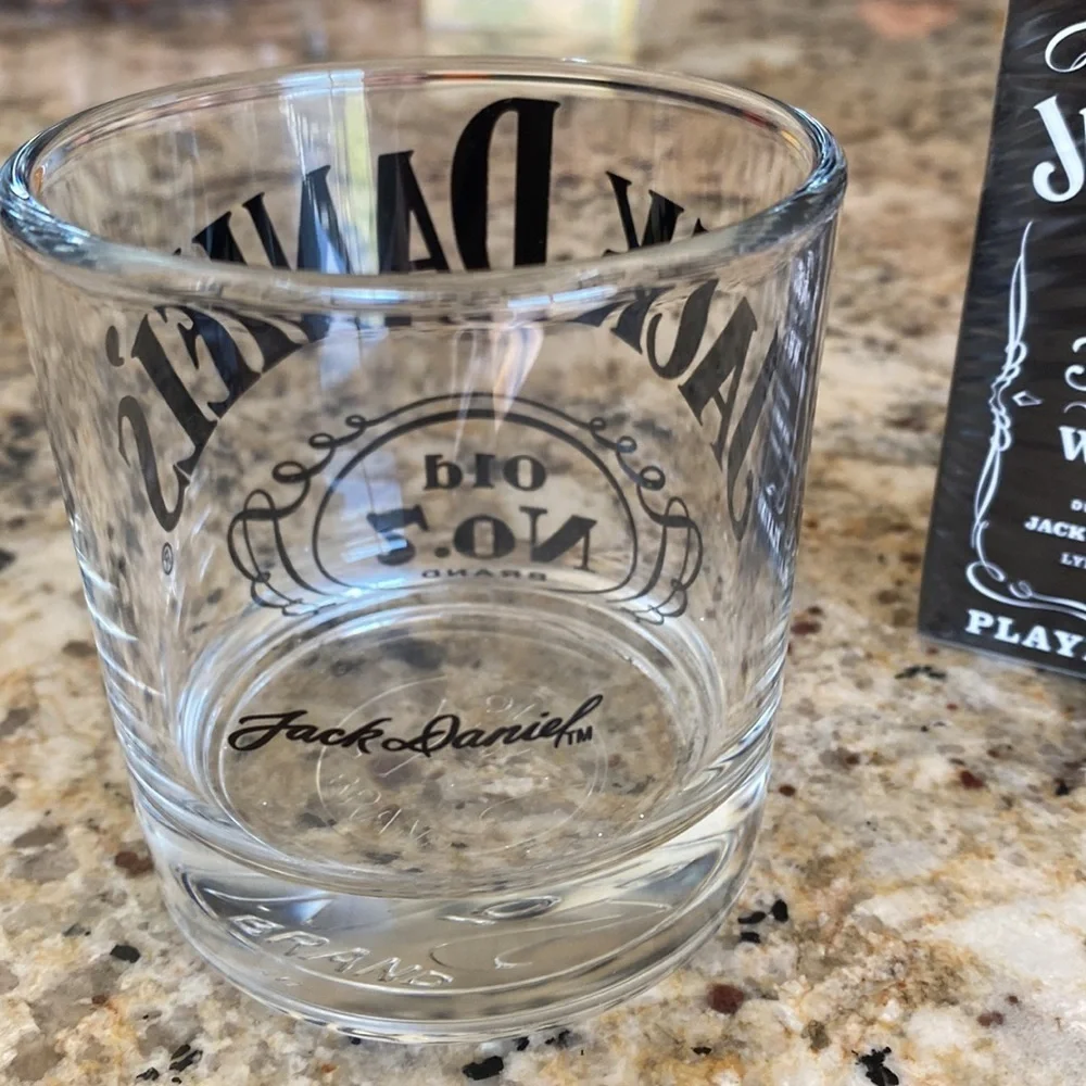 Jack Daniels gifting set - JD rocks tumbler glass wear and set of‎ playing cards